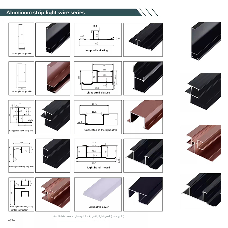 Garisan Hiasan Aluminium Melindungi & Menghias Tepi Jubin