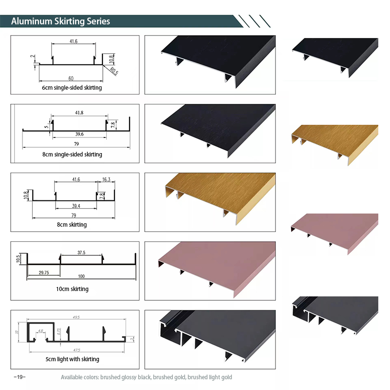 Aksesori Aluminium Trim Dinding